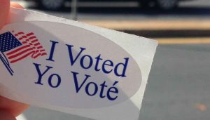 I Voted Yo Voté Sticker